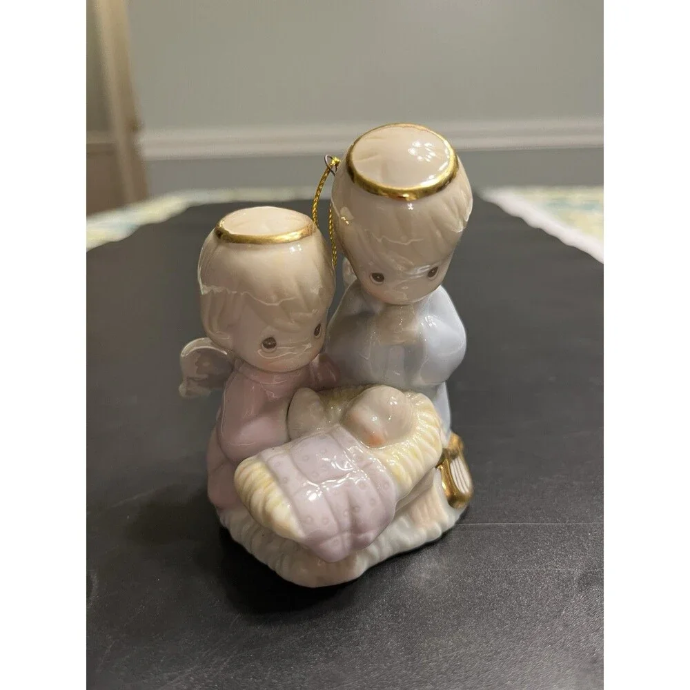 Precious Moments HOLY FAMILY porcelain Nativity ornament Figurine